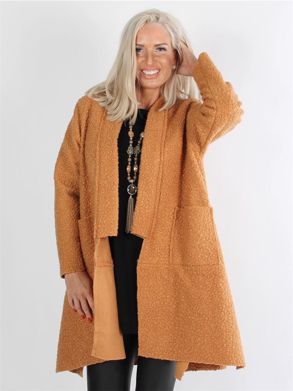 Desia - Sort blød cardigan med lommer